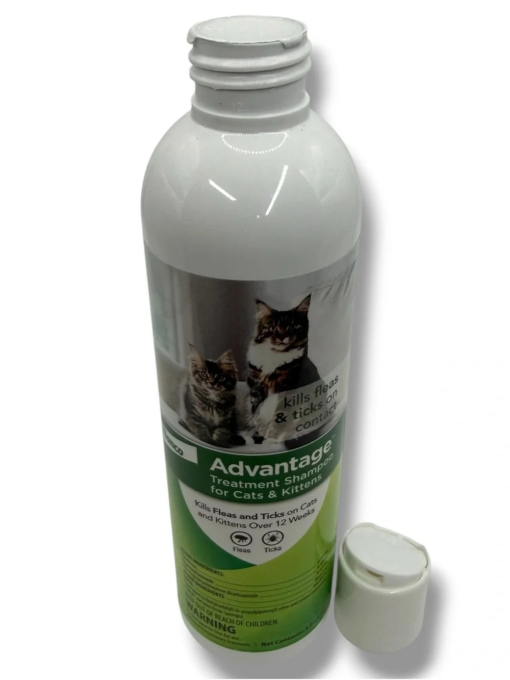 Advantage Flea & Tick Shampoo for Cats Kittens 8 oz Kills Fleas & Ticks